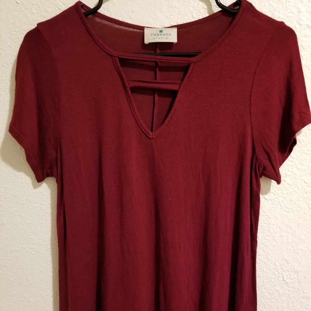 Maroon blouse